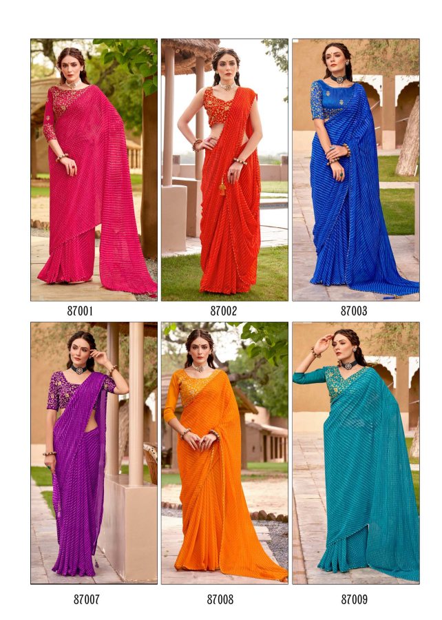 Kashvi Arya New Designer Fancy Wear Georgette Saree Collection